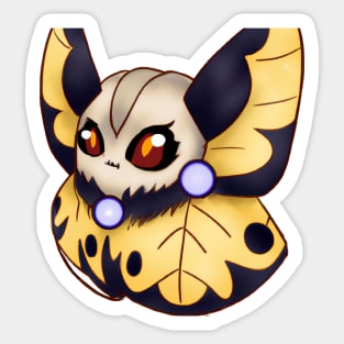 Cute Moth Drawing Sticker